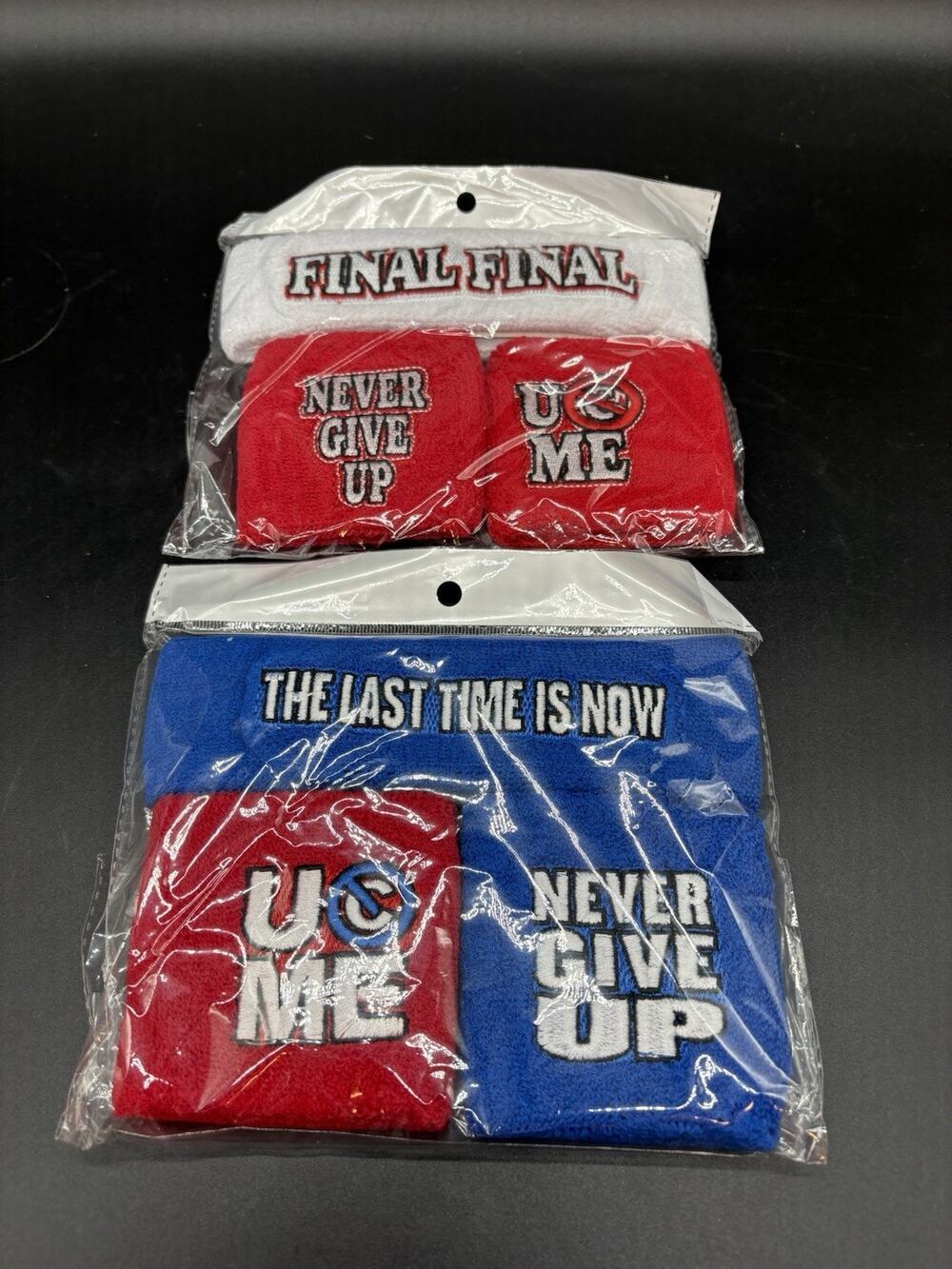 WWE John Cena Last Time Is Now Last Match Sweatband Set Farewell Tour NEW